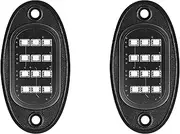 2 Pods RGB Chasing LED Rock Lights Used to Replace The Damaged Light, Support for 4pods, 6pods, 8pods, 10pods, 12pods Chasing Underglow Lighting Kits