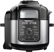 [NINJA] Foodi MAX Multi Cooker, 7.5L with 9 Cooking Functions, Pressure Cook, Air Fry, Slow Cook, Grill and more, Brushed Steel & Black, OP500UK