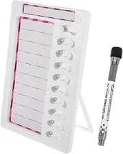 HONMEET Chart for DIY Reminder Chart for Management Portable Self Discipline Tracker with Easy Attachment to Refrigerator Whiteboard Encourages Habits and Tracking