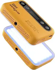 S05 Pocket Video Light Fill Light 2800K-6800K Dimmable 26 Scene Lighting Effects Cri95+ Built-in Battery Mobile App Remote Control O Screen with Cold Shoe Adapter for Vlog Yellow
