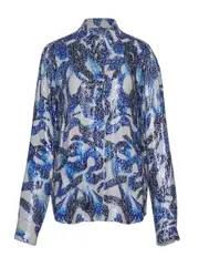 [Dries Van Noten] Swirl Print Sequin Shirt