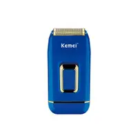 在飛比找ETMall東森購物網優惠-科美kemei精鋼網刀頭多色可選USB充電式KM-2031水