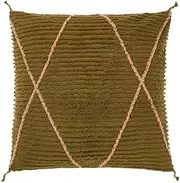 [Linen House] Asha Bronze European Pillowcase, Green, 65x65, 01763G434