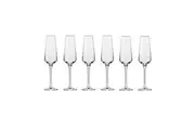 6pc Krosno Avant-Garde 180ml Champagne Flute Glasses