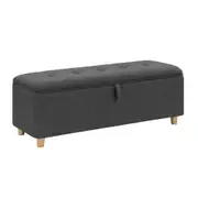Hattie Storage Ottoman Blanket Box Lounge Bench grey