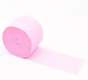 Party Decor 25M Macaron Pastel Crepe Streamers Roll Paper Backdrop Pastel Rainbow Unicorn Birthday Party Baby Shower Christening Wedding (Color : Pink, Size : 25M x 4.5cm)