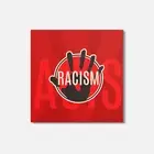 No Racism Black Lives Matter 4'' X 4'' Square Wooden Coaster