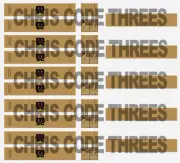Adhesive Vinyl Shipping Container Decal - OO gauge Hornby - 5pk MSC livery