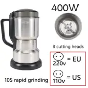 Grinder Household Mini Stainless Steel Electric Pulverizer Four Edged Blade 400W