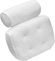 Premium Bath Pillow Bath & Spa Cushion with 4D AirMesh Textile and Suction Cups Headrest and Backrest Comfort Neck Pillow for Home Spa Hot Tubs