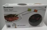 Brookstone Grill Alert Bluetooth Connected Thermometer App - Controlled.