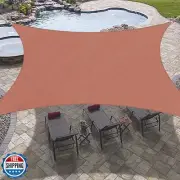 OutdoorLines Rectangle Sun Shade Sails for Patios 10 x 13 ft Sun UV Blocking