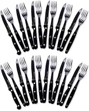 [24PCE] Home Master Knife & Fork Cutlery Set Stainless Steel with Steak Knife Set 12 Knifes, 12 Forks Ideal for Steak, Chicken, Fish, Vegetables and More