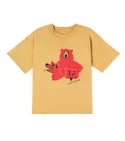 [Mini Rodini] Mini Rodini Printed cotton jersey T-shirt M 24/36 beige