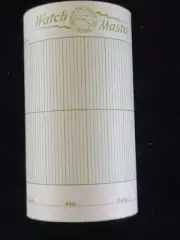 VTG Watch Master Chart Paper Roll 1930's Ephemera Collage Scrapbooking 3" wide