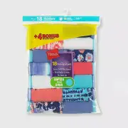 18 Hanes Girls Tagless Bikinis Hipsters Underware - Sizes 6 or 8