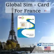 FRANCE SIM Card PREPAID ,FOR 3 DAYS. 1GB/PER DAY .ONLY DATA.