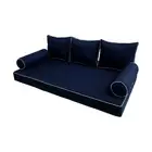 |COVER ONLY| Style3 Crib Contrast Trim Daybed Mattress Bolster Back Covers AD101