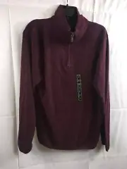 Triscots St. Raphael MERLOT Turtleneck ZIP FRONT MEN SWEATER TOP SZ XL NEW