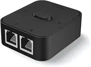 Gigabit Network Switch, RJ45 Network switcher, RJ45 Network LAN Switch 2 Ports, Switch Network Key-Press Switch Splitter Selector Box