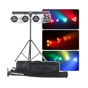 DragonX DJ Light Stand, Electric Light with 4 Bar Gigbar, DMX LED, Sound Acti...