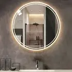 Bathroom Mirror with LED Lights Circle Backlit Illuminated Wall Mounted Light