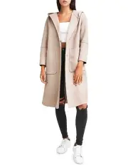 [Belle & Bloom] Walk This Way Sand Wool Blend Oversized Coat