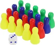 Kisangel 20pcs Pieces Chess for Board Game Chessboard Chess Tokens for Board Game Tabletop Markers Plastic Dice Cup Chessboard Accessories Plastic