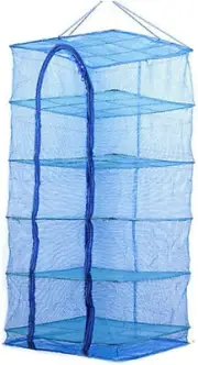 3/5 Tiers Air Drying Net Vegetable Dehydrator Fruit Meat Fishing Jerky Food Beef