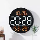 with Remote Control Digital Wall Clock 10inch LED Clocks