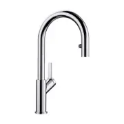 Blanco 526390: Urbena Collection Pull-Down 8" Kitchen Faucet 1.5 GPM - Chrome