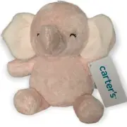 CARTERS Plush PINK ELEPHANT Lovey #68092 New