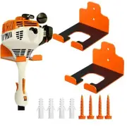 2 Pack Wall Mount Garage Organizer Trimmer Rack Garden Power Tool Hanger