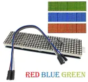 MAX7219 4 In 1 LED Display Microcontroller+5P Line Dot Matrix Module For Arduino