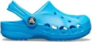 Crocs Kids Unisex Baya Clog Sandals - Ocean, Comfortable, Lightweight (Size C8)