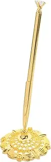 jojofuny Fancy Counter Business Pen Sparkly Desktop Ballpoint for Bank Hotel Use Smooth Writing Fixed Placement Glamorous Design for Signature Office Decor