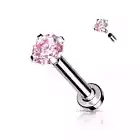 Piercing Labret Ear Set Pink