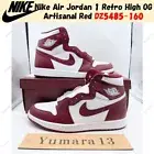 Nike Air Jordan 1 Retro High OG Artisanal Red DZ5485-160 Men's Size
