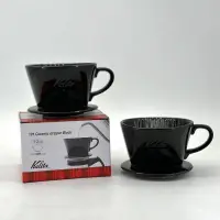 在飛比找蝦皮購物優惠-其里商行 KALITA 101系列陶製三孔濾杯-黑色 手沖咖