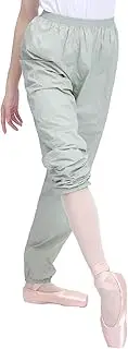 Daydance Teen Girls Women Ballet Ripstop Pants Lightweight Intensity Nylon Perspiration Trousers for Dance