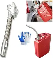 Rust-Proof Fuel Flow, Stainless Steel Lines, Stainless Steel Tubing Guide for Oil Drum, Pour Nozzle for Fuel, Diesel & Water Transfer (1pcs)
