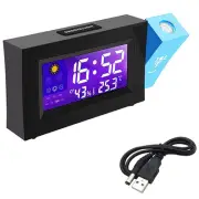 2X Alarm Clock with Projector Digital Alarm Clock for Bedside Fashion LED9099