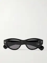 [Jacques Marie Mage] Jacques Marie Mage - Krasner Cat-eye Acetate Sunglasses - Black - One size One size Black