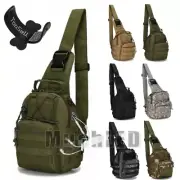 Tactical Sling Chest Bag Assault Pack Messenger Shoulder Bag Backpack Molle+Gift