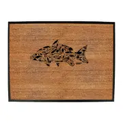 Dw Fishing Hook Carp - Funny Novelty Doormat Man Cave Floor mat