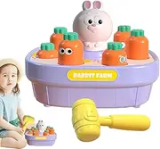 Whack Mole Game,Interactive Frog Pounding Toy with Hammer Whack Mole Game | Educational Toy Cartoon Chicken Hammering Toy for Birthday