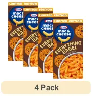 NEW! Kraft MAC & CHEESE EVERYTHING BAGEL 4-Pack Boxes! Macaroni and Dinner Box