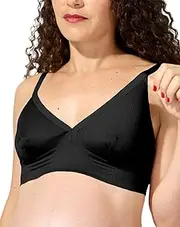 [Bodily] Effortless Bra. Ultra Comfortable Pull-Down Breastfeeding Bra. Wireless & Seamless Bra for Pregnancy, Postpartum & Nursing.