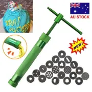 DIY Polymer Clay Gun Extruder Sculpey Sculpting Tool w/ 20 Discs Cake Tool CraVH