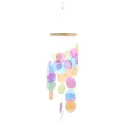 Wind Chimes for outside Large Colorful Shell Decorative Accessory Pendant Child